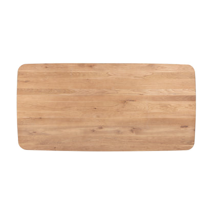 Union Home Layered Rectangle Dining Table - Natural, Oak Wood, 86" - DIN00364 - Union Home Furniture - $1790.00