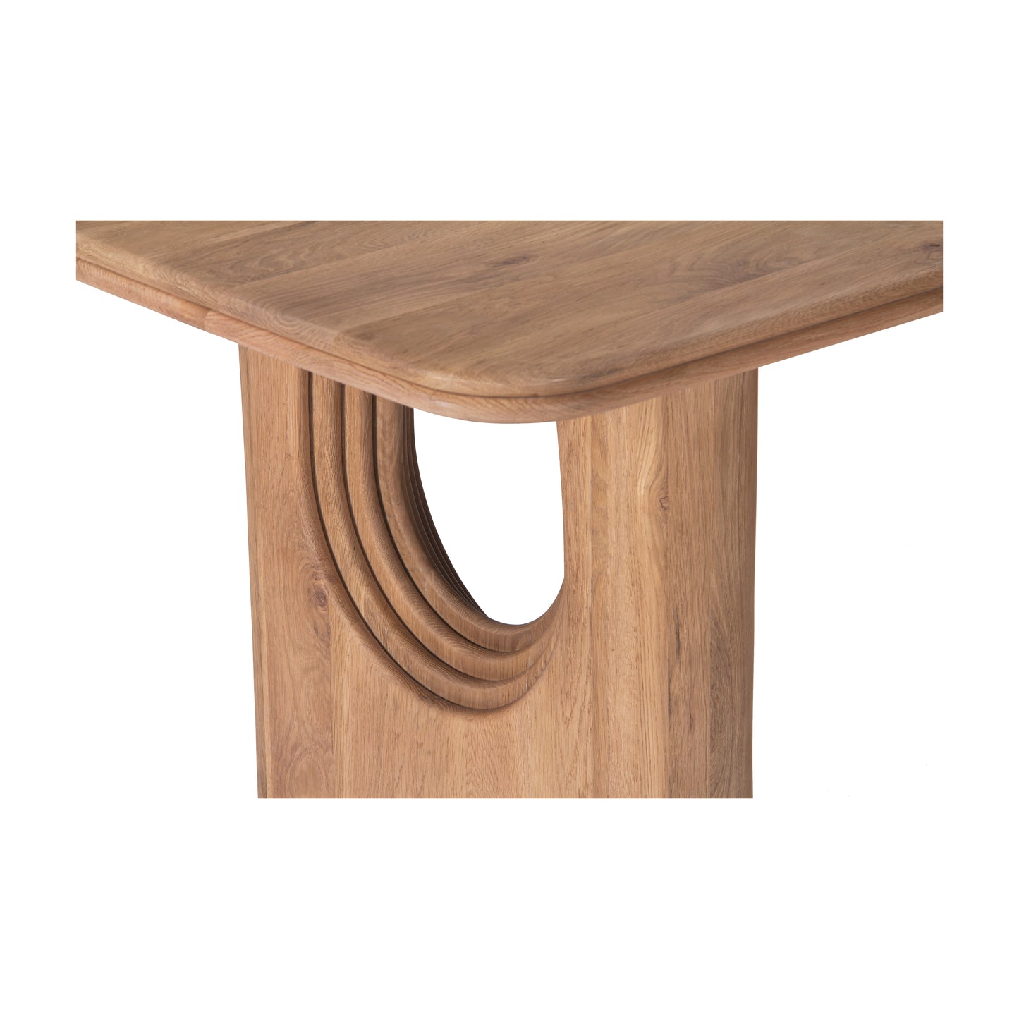 Union Home Layered Rectangle Dining Table - Natural, Oak Wood, 86" - DIN00364 - Union Home Furniture - $1790.00