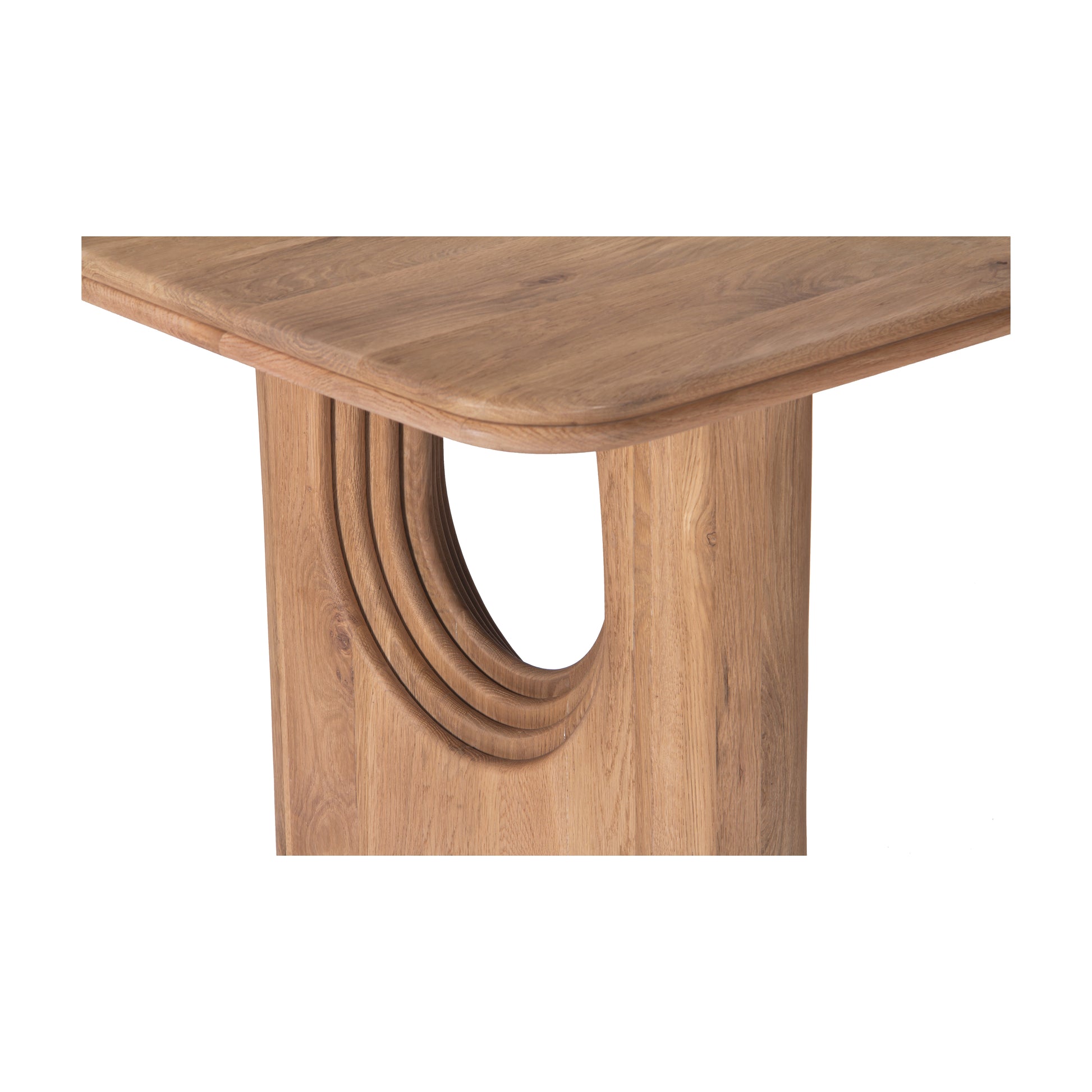 Union Home Layered Rectangle Dining Table - Natural, Oak Wood, 86" - DIN00364 - Union Home Furniture - $1790.00