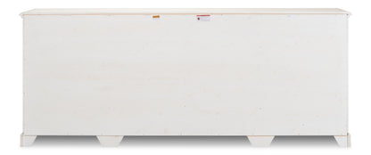 Sarreid - Crested Wall Cabinet White/White Finish - White - Traditional