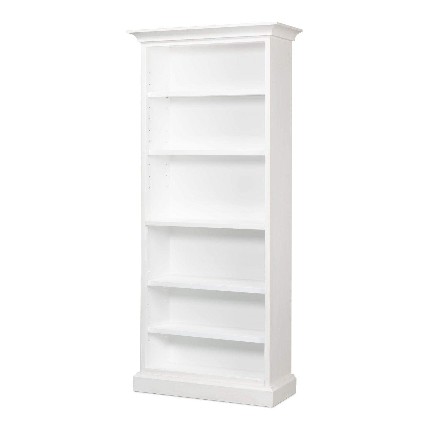 Sarreid - Open Shelf Bookcase  Cortina White - White - Transitional