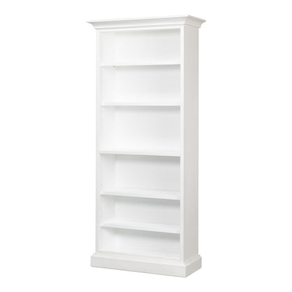 Sarreid - Open Shelf Bookcase  Cortina White - White - Transitional
