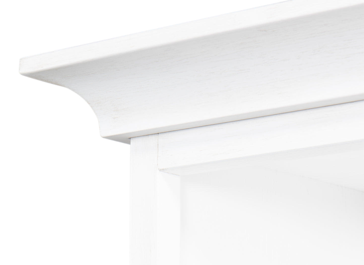 Sarreid - Open Shelf Bookcase  Cortina White - White - Transitional