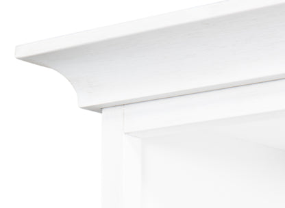 Sarreid - Open Shelf Bookcase  Cortina White - White - Transitional