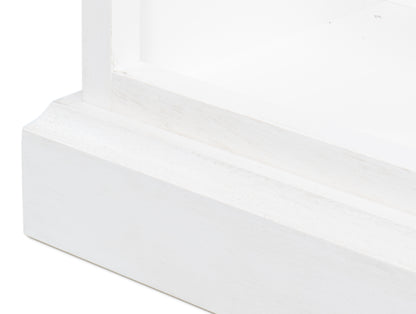Sarreid - Open Shelf Bookcase  Cortina White - White - Transitional