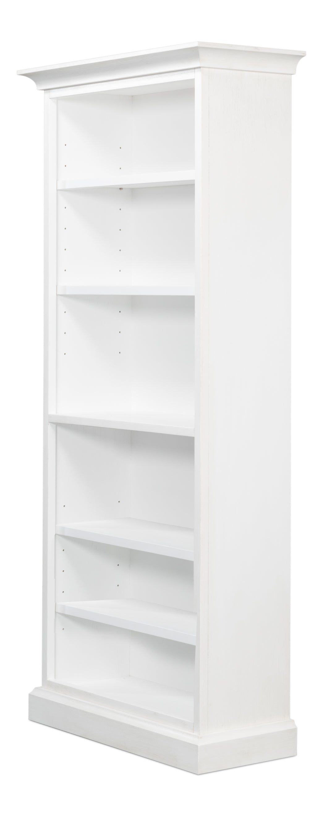 Sarreid - Open Shelf Bookcase  Cortina White - White - Transitional