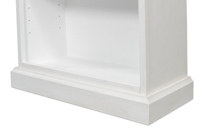 Sarreid - Open Shelf Bookcase  Cortina White - White - Transitional