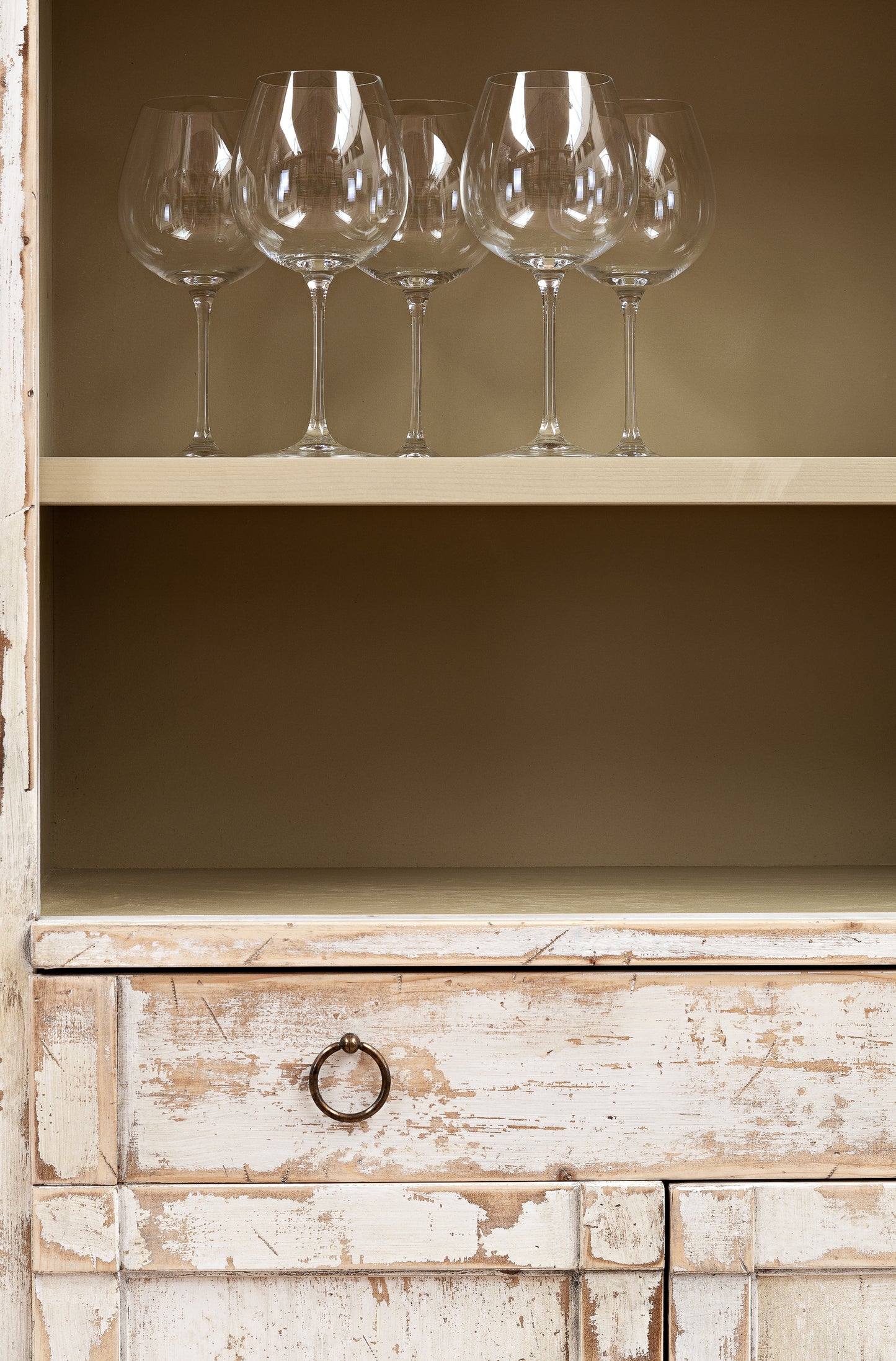 Sarreid - Bookcase With Doors  Disrupted White - White - Transitional