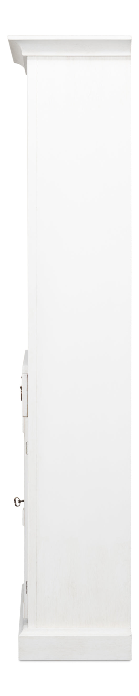 Sarreid - Bookcase With Doors  Cortina White - White - Transitional