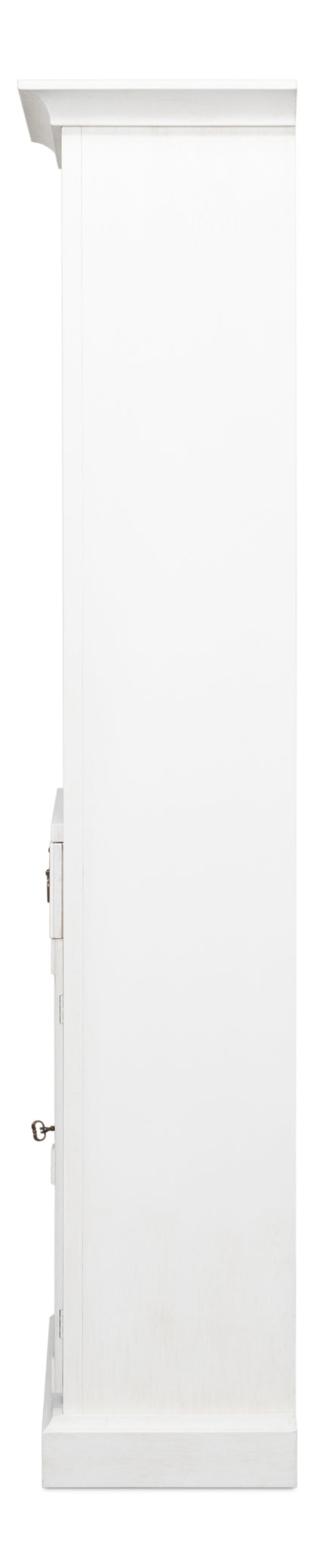 Sarreid - Bookcase With Doors  Cortina White - White - Transitional