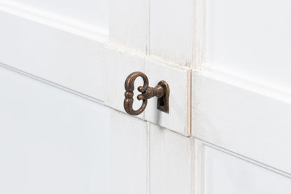 Sarreid - Bookcase With Doors  Cortina White - White - Transitional