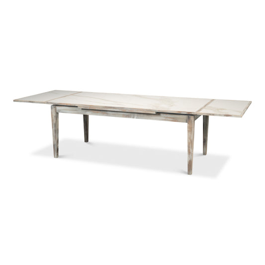 Sarreid - Rect. Extension Dining Table  As Shown - Grey - Eclectic