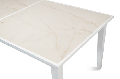 Sarreid - Elton Butterfly Dining Table White - White - Eclectic