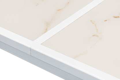 Sarreid - Elton Butterfly Dining Table White - White - Eclectic