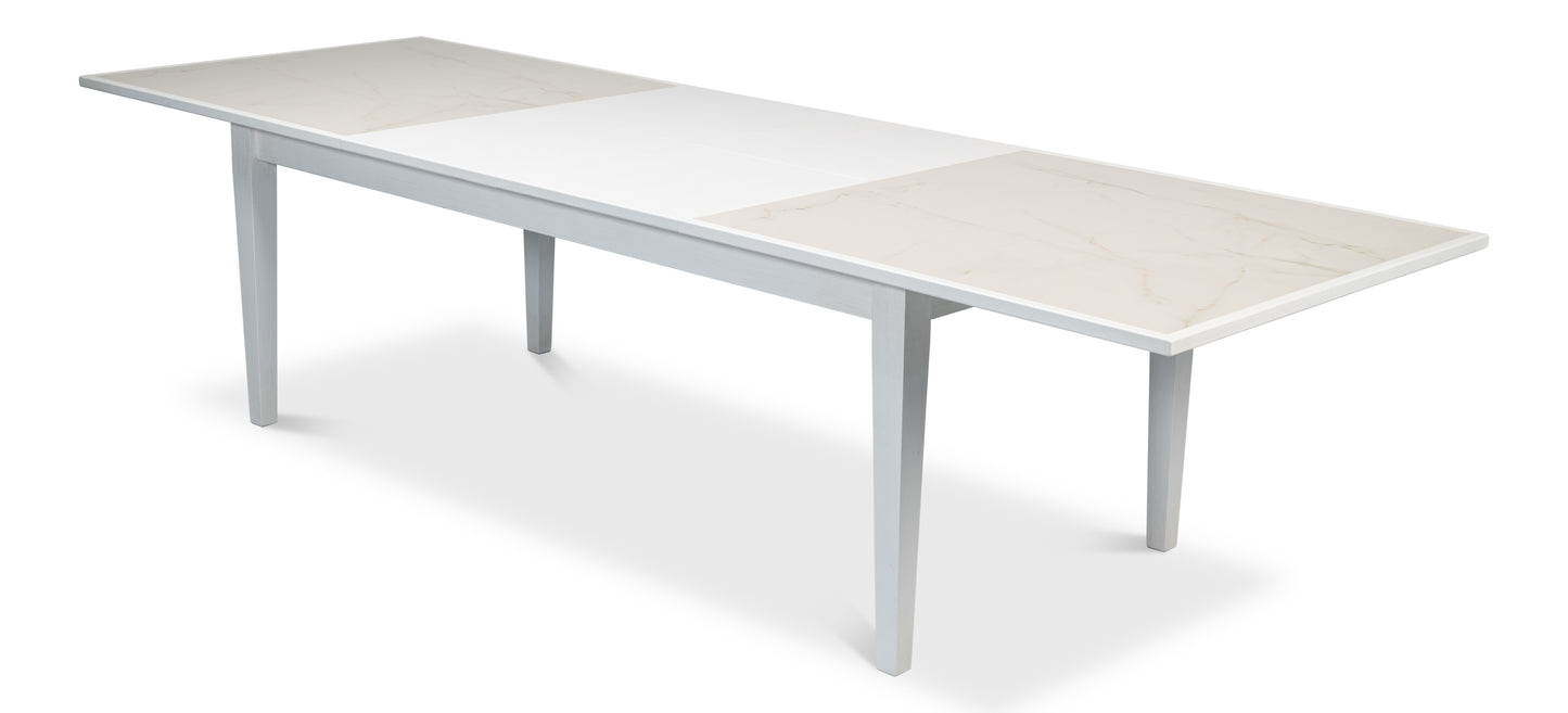 Sarreid - Elton Butterfly Dining Table White - White - Eclectic
