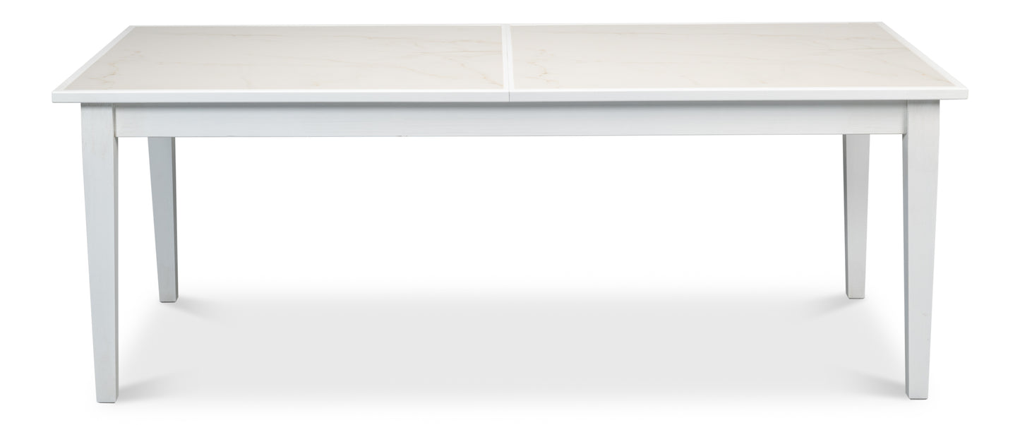 Sarreid - Elton Butterfly Dining Table White - White - Eclectic