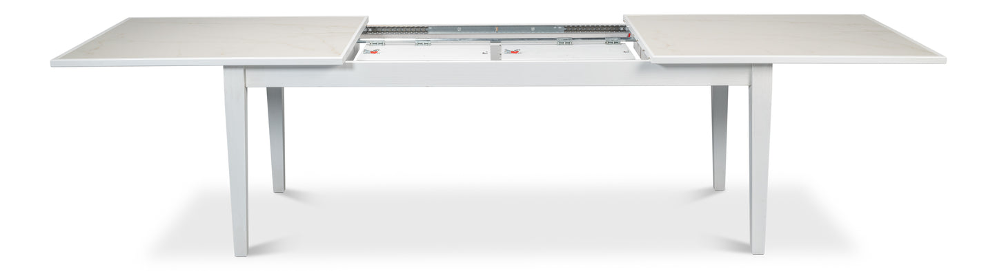 Sarreid - Elton Butterfly Dining Table White - White - Eclectic