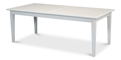 Sarreid - Elton Butterfly Dining Table White - White - Eclectic