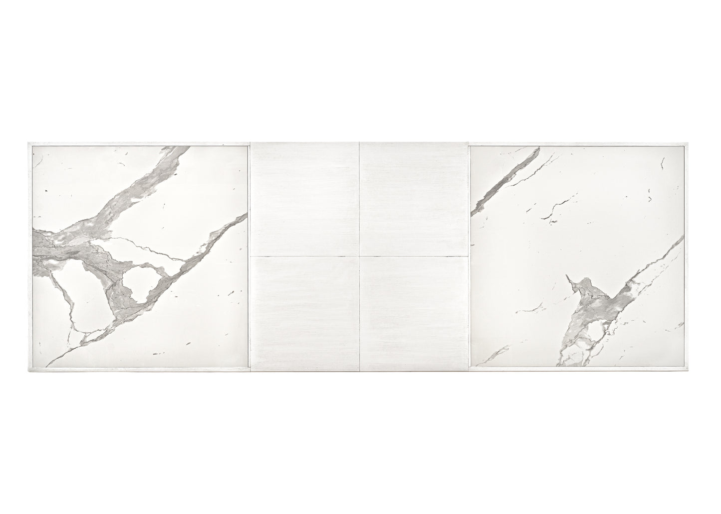 Sarreid - Elton Butterfly Dining Table White - White - Eclectic