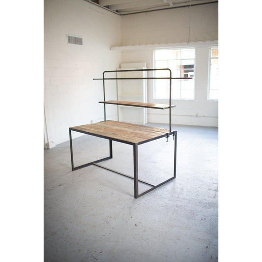 Kalalou - Iron And Recycled Wood Display Table - CQ7425 - Kalalou - $788.00