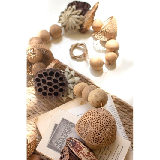 Kalalou - MIXED DRIED BOTANICAL GARLAND - NSBE1030 - NSBE1030 - Kalalou - $29.95