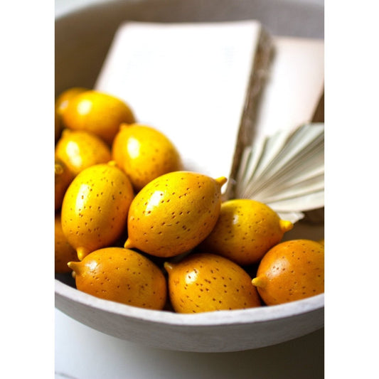 Kalalou - ONE DOZEN HAND-CARVED WOODEN LEMONS - A5611 - A5611 - Kalalou - $47.95