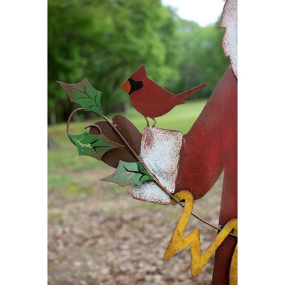 Kalalou painted metal welcome santa yard art - CZG1435 - CZG1435 - Kalalou - $197.95