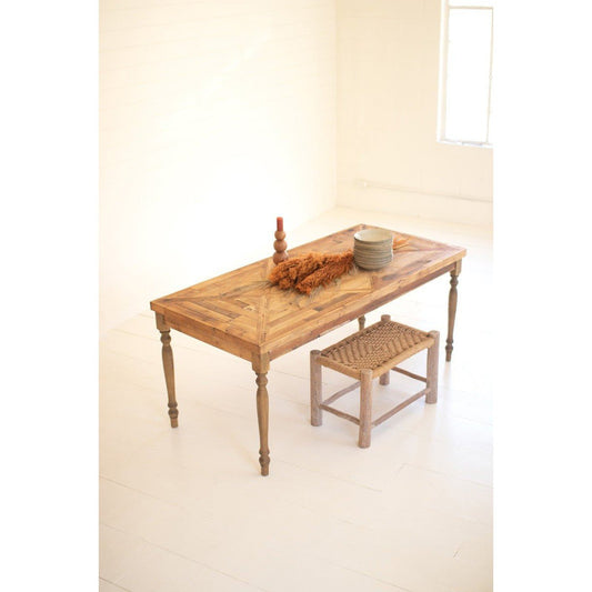 Kalalou Recycled Wood Rectangle Dining Table 71" - CHYK1330 - Kalalou - $888.00