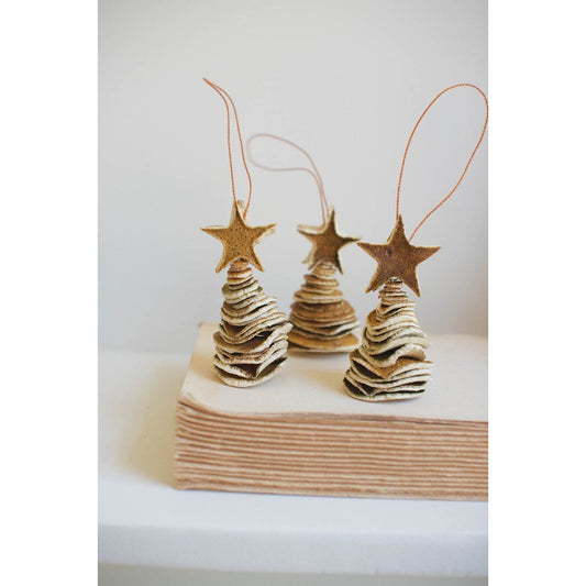 Kalalou set of three dried orange peel christmas tree ornaments - CSAP1001 - CSAP1001 - Kalalou - $23.95