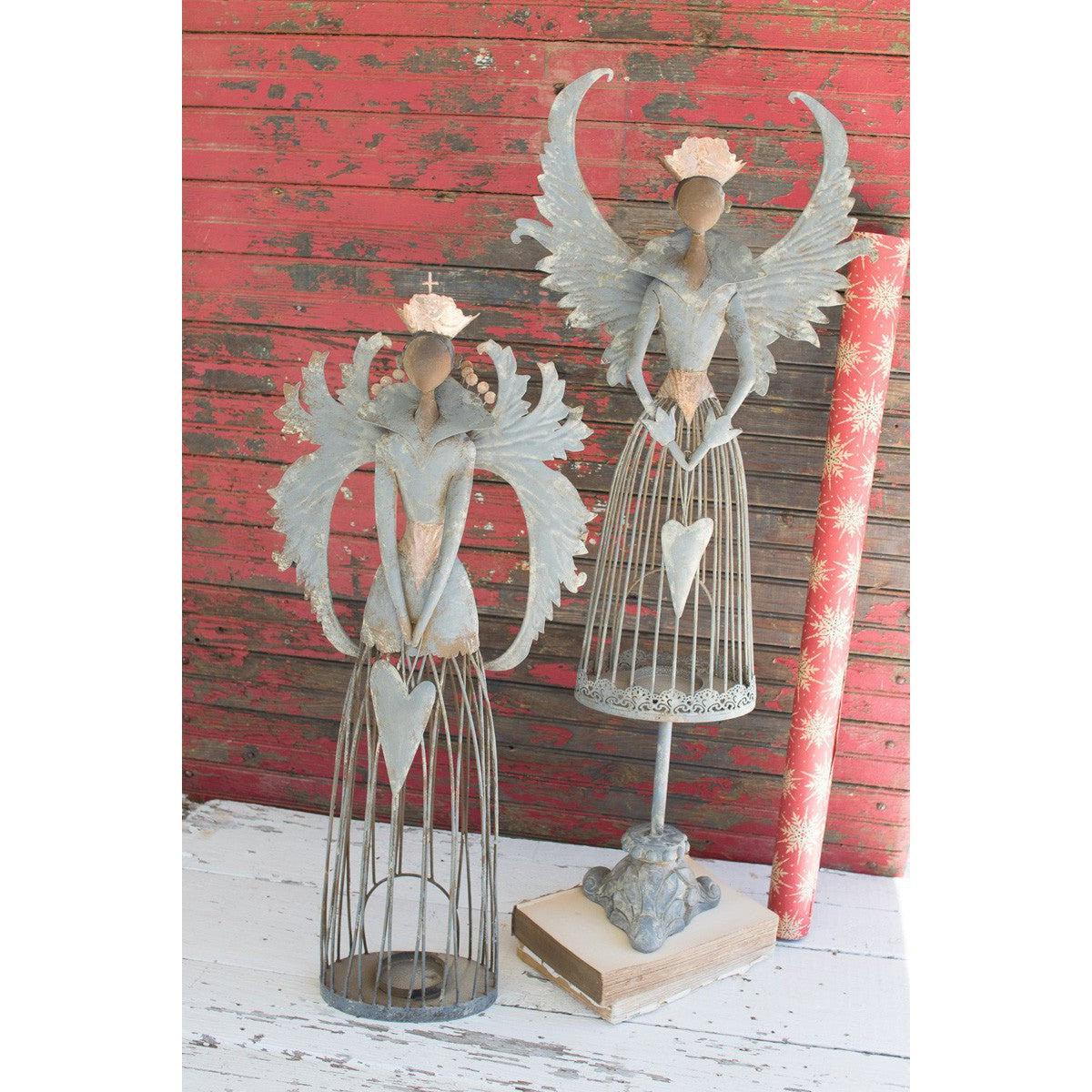 Kalalou set of two metal christmas angels - CHE1280 - CHE1280 - Kalalou - $197.95