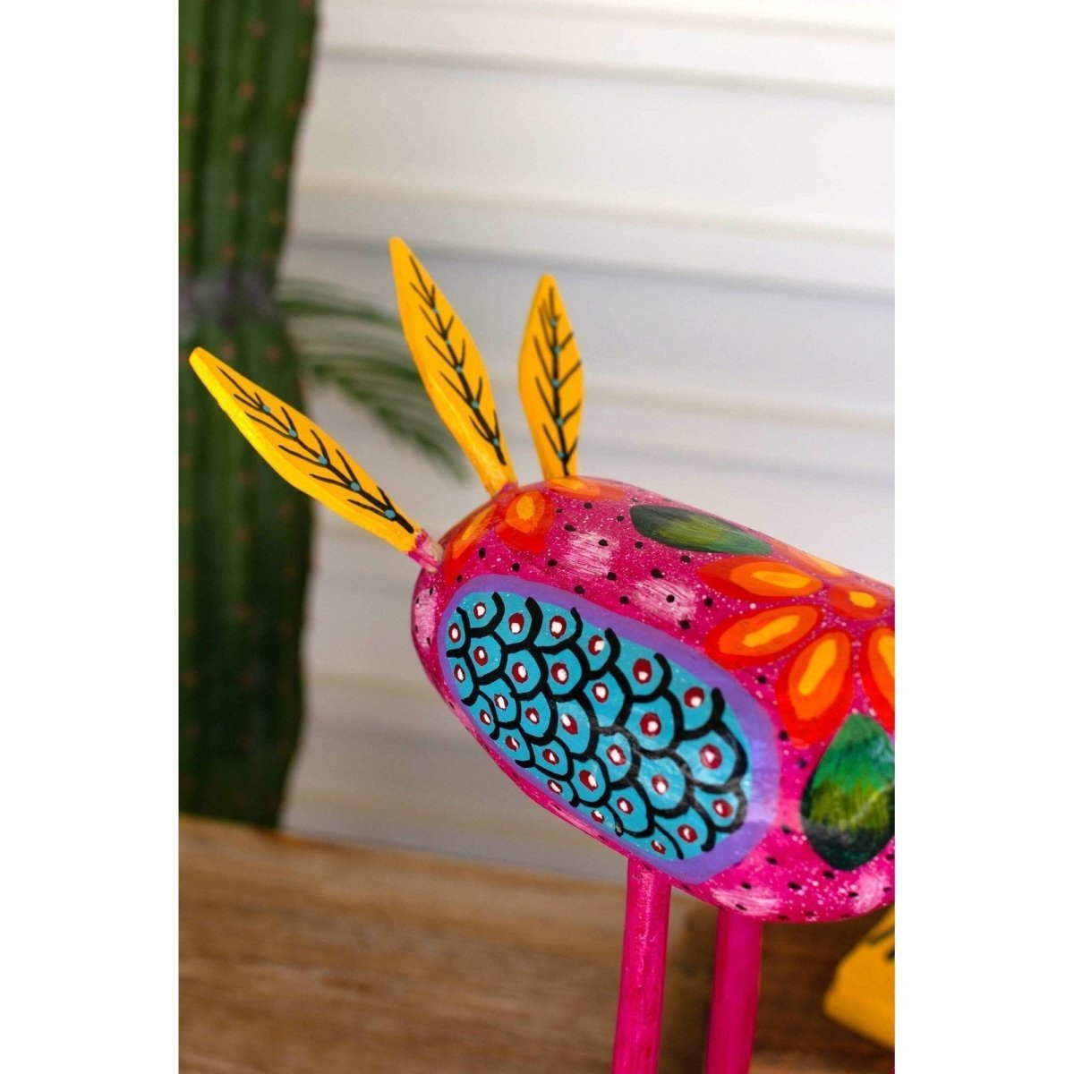 Kalalou - SET OF TWO PAINTED WOODEN BIRDS - GJC1021 - GJC1021 - Kalalou - $129.95