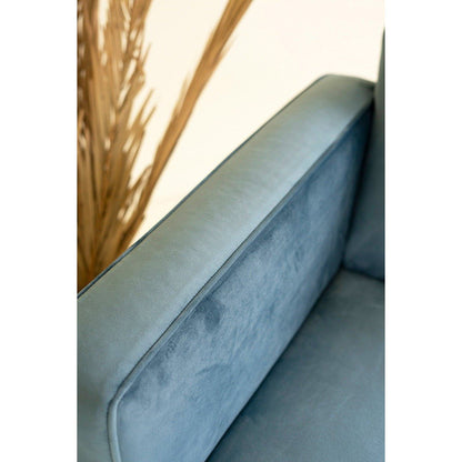 Kalalou - Velvet Club Chair - Steel Blue - MD1010 - Kalalou - $989.95