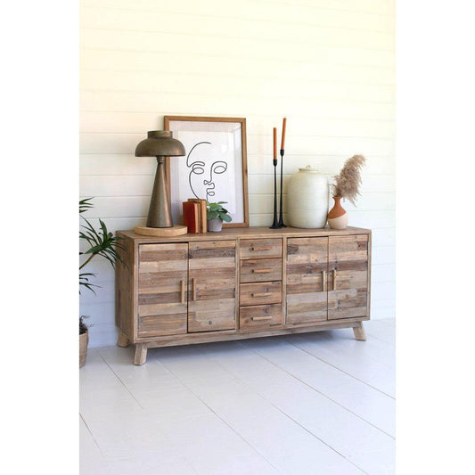 Kalalou - Wooden Chest With 4 Doors And 4 Drawers - CTNF1003 - Kalalou - $888.00