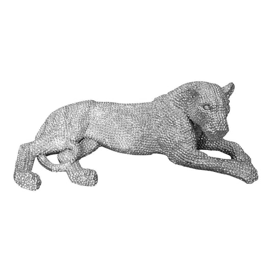 Moe's Home Panthera Statue Small Silver - LA-1059-30 - LA-1059-30 - Moe's Home - $375.00