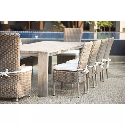 Padmas Plantation Ralph Reclaimed Teak Outdoor Dining Table - OL-RAL13-108 - Padmas Plantation - $2728.00