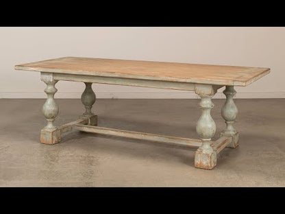 Sarreid - Owen Dining Table  Sage - Green - Transitional