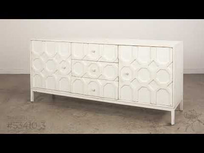 Sarreid - Becket Sideboard  Antique White - White - Transitional