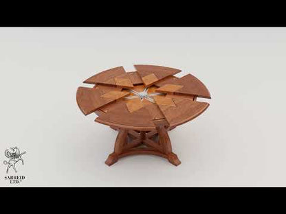 Sarreid - Casual Jupe Dining Table Whtwash Wht Lg - White - Transitional