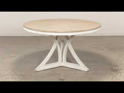 Sarreid - Flying Buttress Dining Table Ant. White - White - Transitional