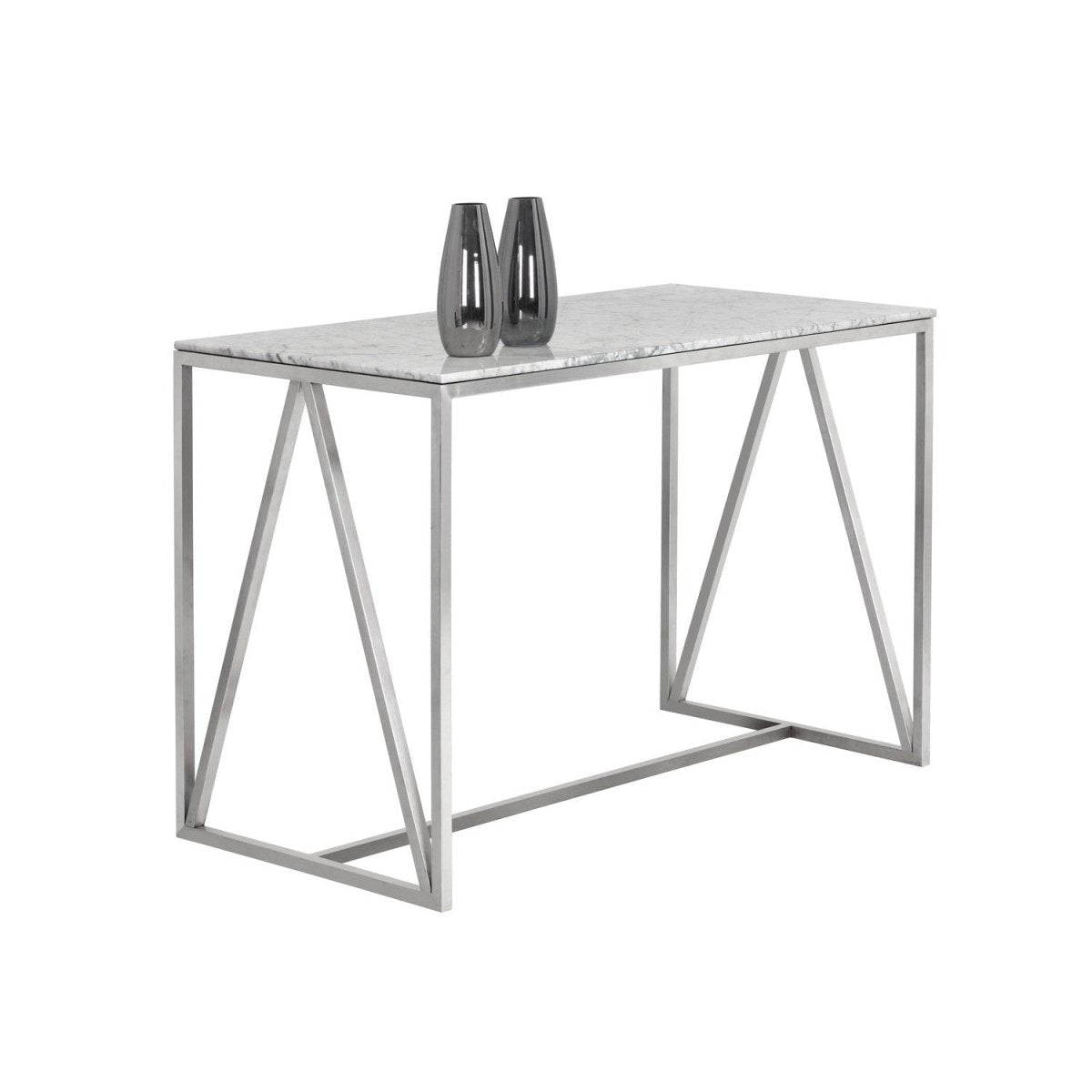 Sunpan Abel Counter Table - Stainless Steel - 103772 - Sunpan - $1598.00