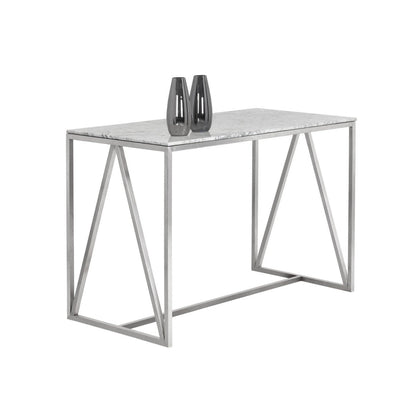 Sunpan Abel Counter Table - Stainless Steel - 103772 - Sunpan - $1598.00