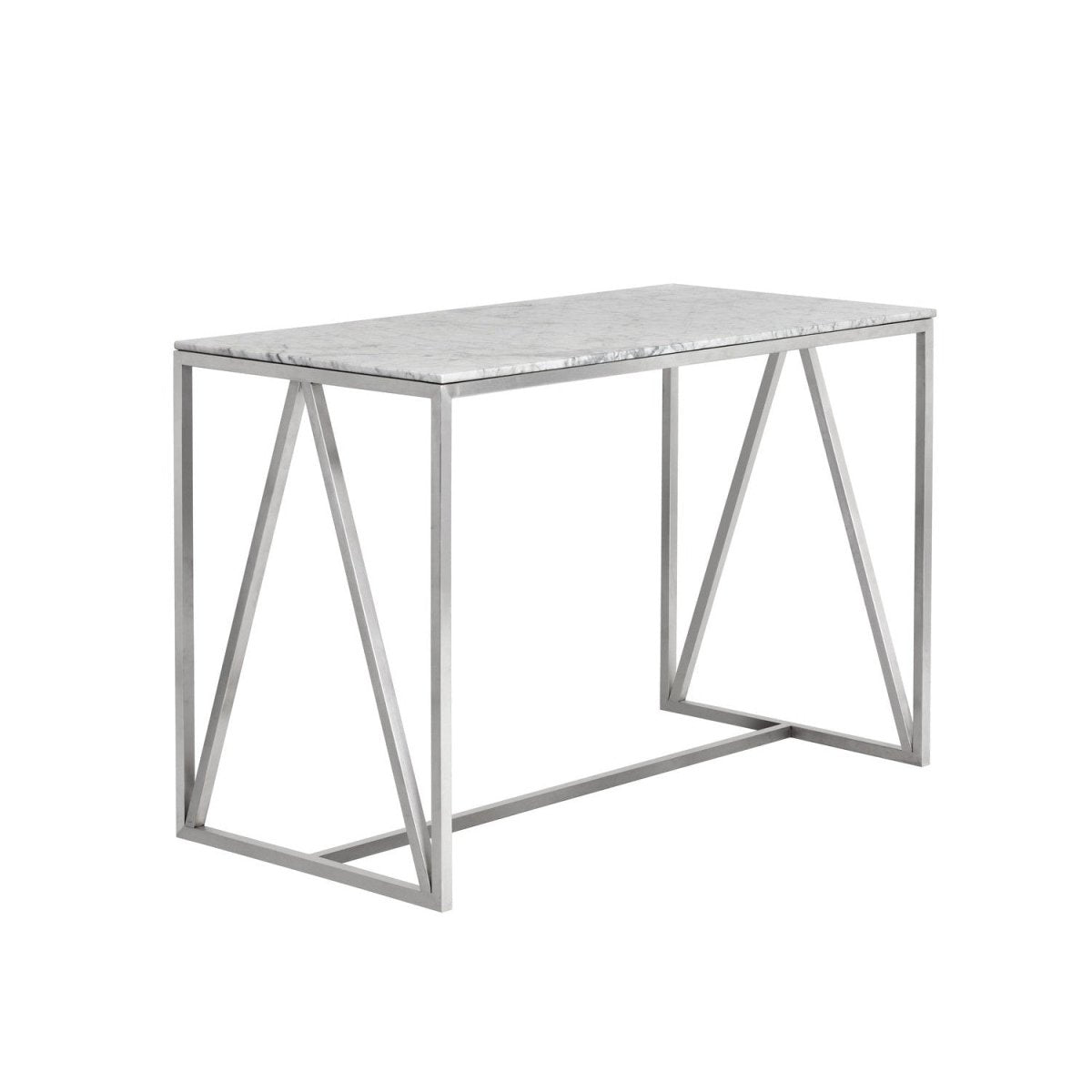 Sunpan Abel Counter Table - Stainless Steel - 103772 - Sunpan - $1598.00