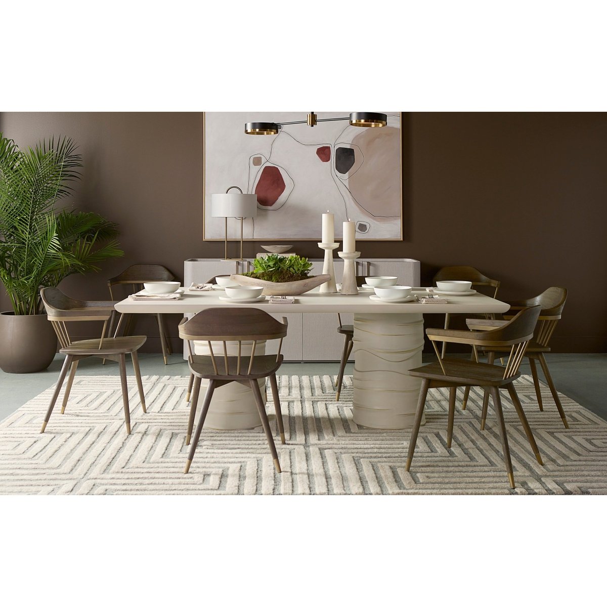 Sunpan Alanya Dining Table - Rectangular - 84" - 111366 - Sunpan - $3198.00