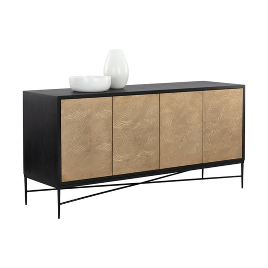 Sunpan Algarve Sideboard - Black / Champagne Gold - 111015 - Sunpan - $2998.00