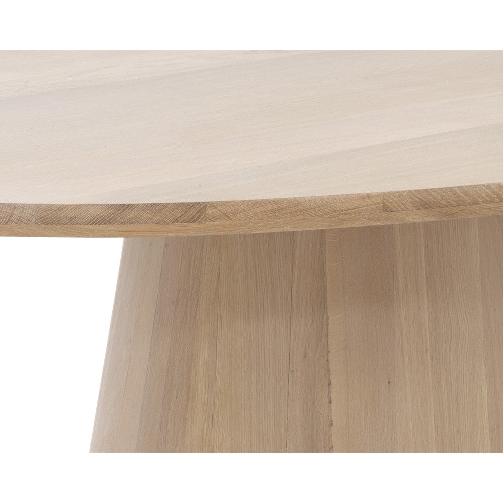 Sunpan Althea Oval Contemporary Dining Table, Light Oak, 84", Seats 6 - 109615 - Sunpan - $4398.00