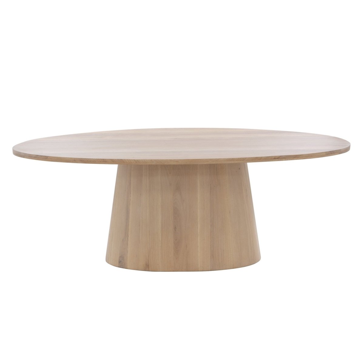 Sunpan Althea Oval Contemporary Dining Table, Light Oak, 84", Seats 6 - 109615 - Sunpan - $4398.00