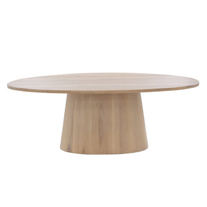 Sunpan Althea Oval Contemporary Dining Table, Light Oak, 84", Seats 6 - 109615 - Sunpan - $4398.00