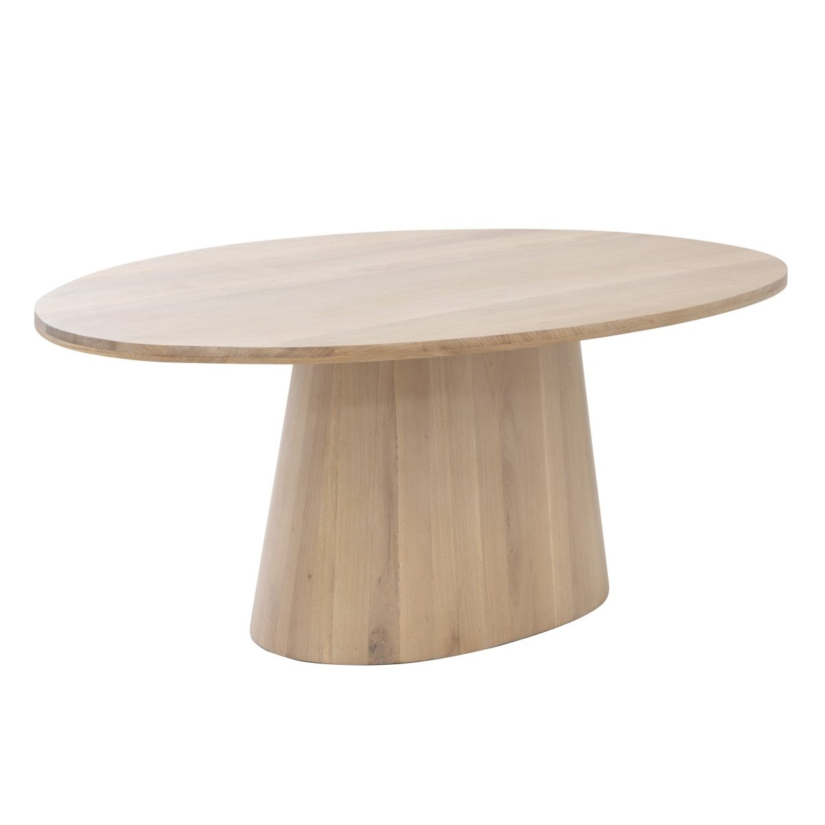 Sunpan Althea Oval Contemporary Dining Table, Light Oak, 84", Seats 6 - 109615 - Sunpan - $4398.00