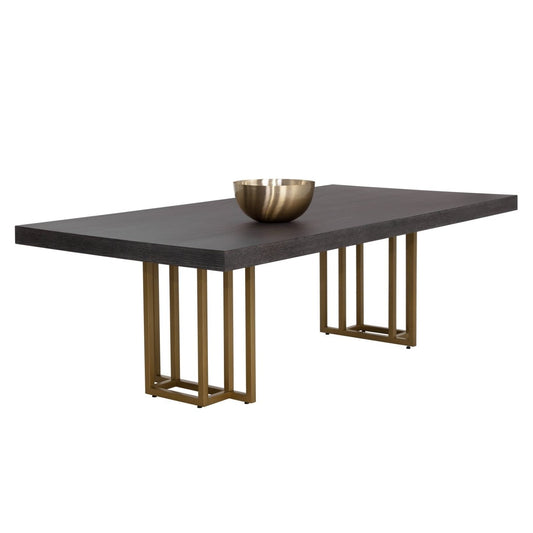 Sunpan Baldessara Classic Rectangle Dining Table 94", Grey, Wood, Seats 8 - 108134 - Sunpan - $2998.00