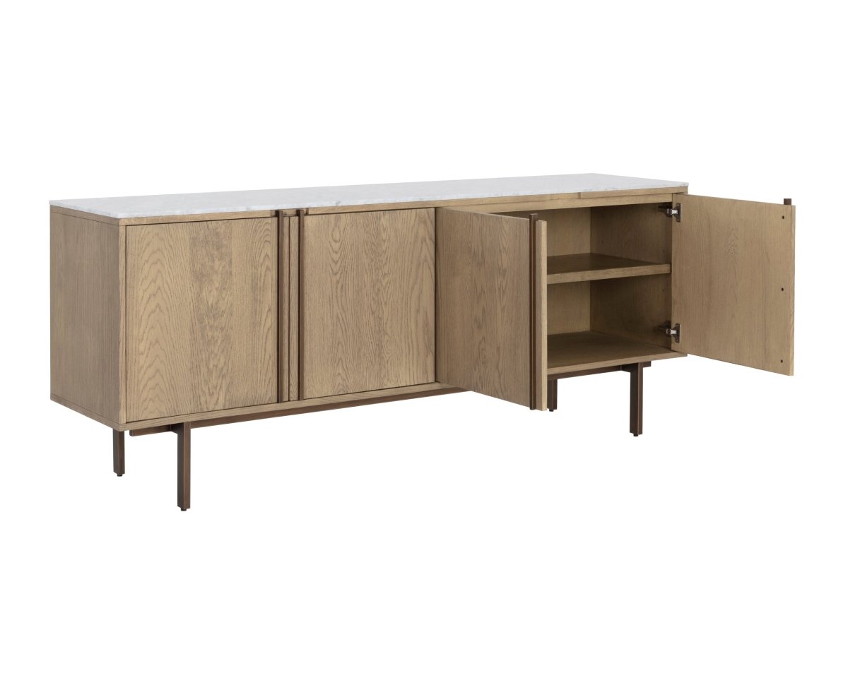Sunpan Briar Sideboard - Weathered Oak - 107442 - Sunpan - $4198.00